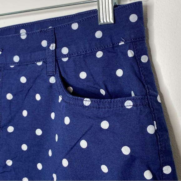 St. John's Bay Navy Blue Polka Dot Skort - Picture 7 of 11